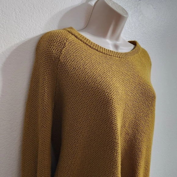 MADEWELL Province Cross-back Pullover Sweater In Savannah Moss Yellow Size XS - Picture 5 of 11